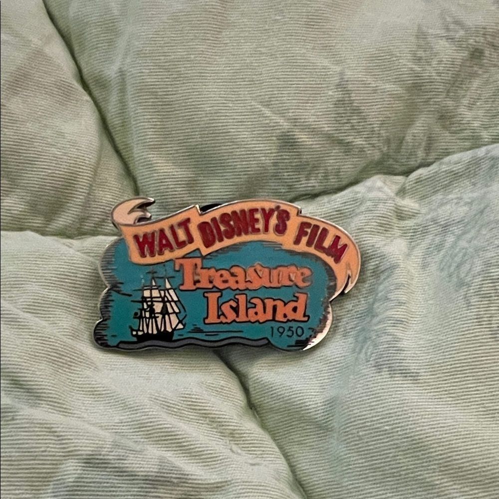 Disney Treasure Island Pin - Red, Blue, Black
